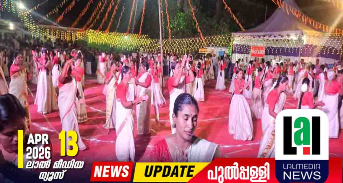 മെഗാ തിരുവാതിര നടത്തി