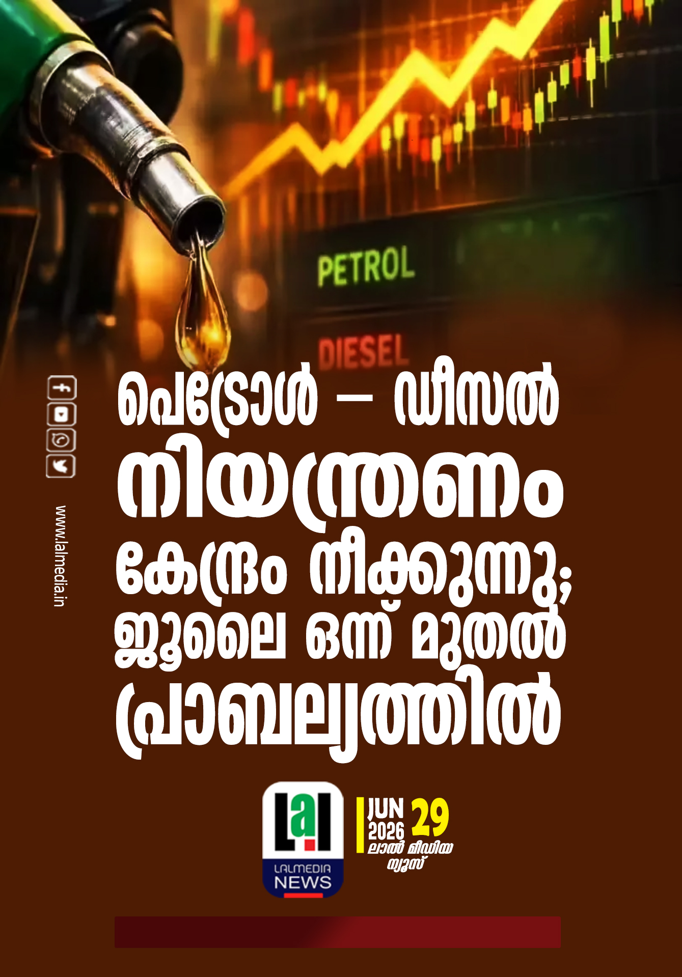 പെട്രോൾ – ഡീസൽ വിൽപ്പന നിയന്ത്രണം കേന്ദ്രം നീക്കുന്നു; ജൂലൈ ഒന്ന് മുതൽ പ്രാബല്യത്തിൽ